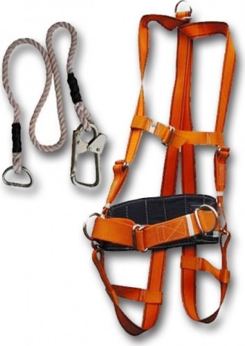 Пояс страховочный МОЛОТ СС 2 ВЖ L наплеч и набед лямки, аморт., строп канат СС2 ВЖ L