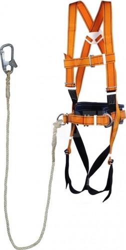 Пояс удерживающий МОЛОТ УС 2 ВЖ 2 м М c наплеч. и набед.лямками, строп канат 2 м