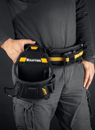 Поясная сумка KRAFTOOL KP-6 с креплением FastClip, 6 карманов, 240х250 мм 38775 - изображение 4