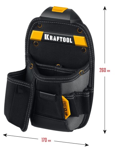 Поясная сумка KRAFTOOL KP-8 с креплением FastClip, 8 карманов, 170х260 мм 38776 - изображение 3