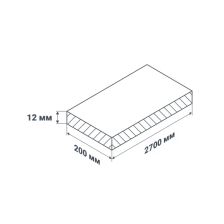 Виниловая панель ПВХ POLIPLAST Бук 2700x200x12 мм 0.54 м2 - изображение 9