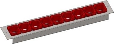 Полка для шкафа FERRUM 08.3000-SK с 9 ложементами BT50 08.BT50-WT