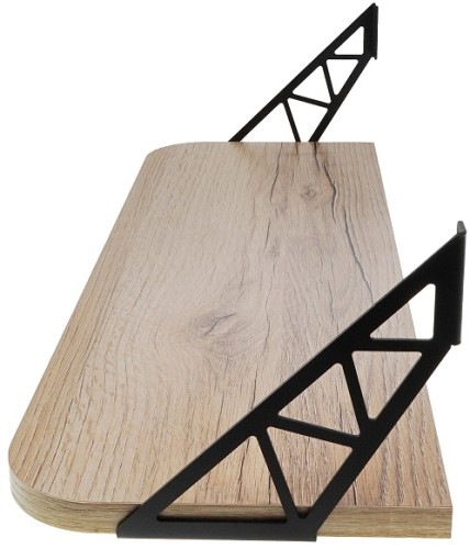 Полка EMBODIMENT EMB-SHF-WW-DEB деревянная, настенная, черная - изображение 3