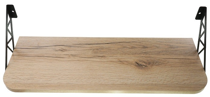 Полка EMBODIMENT EMB-SHF-WW-DEB деревянная, настенная, черная - изображение 2