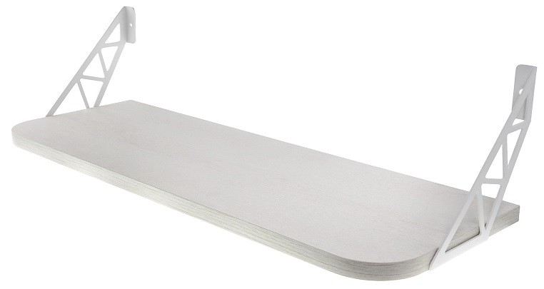 Полка EMBODIMENT EMB-SHF-WW-HAW деревянная, настенная, белая