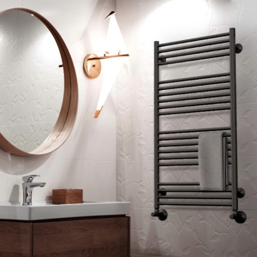 Полотенцесушитель ROYAL THERMO Casa black П21 500х1200 электро (встроен. диммер) НС-1434016 - изображение 3