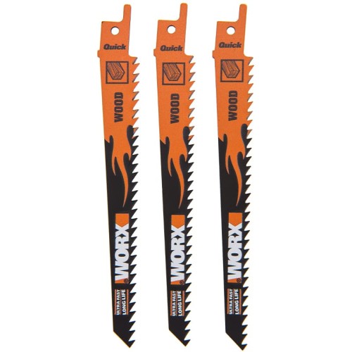 Полотна для сабельной пилы Worx WA8010.3 по дереву 150 мм