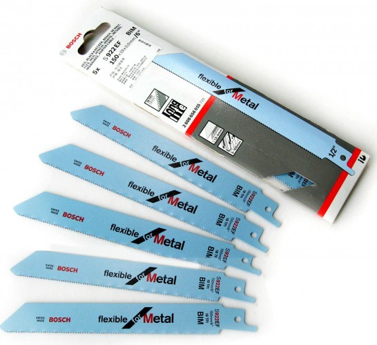 Полотна для сабельных пил BOSCH S922EF (5шт.) 2608656015 - изображение 3
