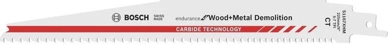 Полотна для сабельных пил BOSCH S1167XHM (уп10шт) Endurance for Wood and Metal Demolition 2608653312
