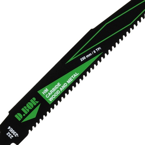 Полотна для сабельных пил D.BOR 195/230*4 мм HM / CARBIDE / WOOD AND METAL универсал. 1 шт. D-232-230E4-01 - изображение 2