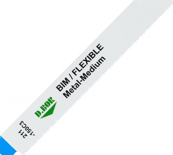 Полотна для сабельных пил D.BOR 130/150*1,8 мм BIM / FLEXIBLE / Metal-Medium по металлу (2 шт.) D-211-150C3-02 - изображение 2
