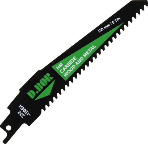 Полотна для сабельных пил D.BOR 115/150*4 мм HM / CARBIDE / WOOD AND METAL универсал.1 шт. D-232-150E4-01