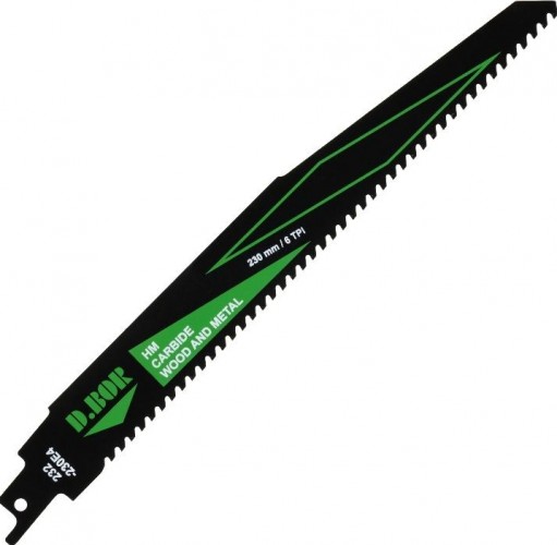 Полотна для сабельных пил D.BOR 195/230*4 мм HM / CARBIDE / WOOD AND METAL универсал. 1 шт. D-232-230E4-01