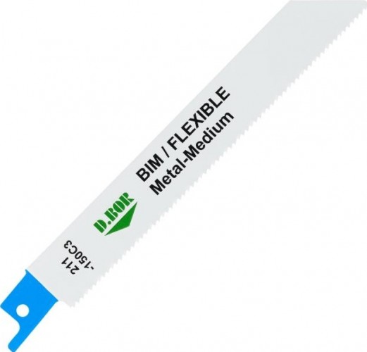 Полотна для сабельных пил D.BOR 130/150*1,8 мм BIM / FLEXIBLE / Metal-Medium по металлу (2 шт.) D-211-150C3-02