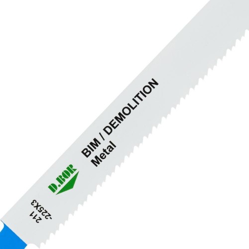 Полотна для сабельных пил D.BOR 205/225*2,5-3,2 мм BIM / DEMOLITION / Metal по металлу (2 шт.) D-211-225X3-02 - изображение 2