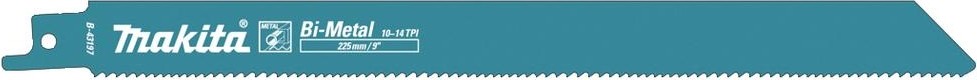 Полотна для сабельных пил MAKITA B-43197 для металла 225x1,25x10-14tpi, 5 шт.