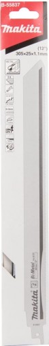 Полотна для сабельных пил MAKITA B-55837 для металла 305x1,1x14+18tpi, 5 шт. - изображение 2