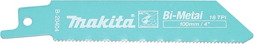 Полотна для сабельных пил MAKITA B-20404 для металла 100x0,9x18tpi, 5 шт.