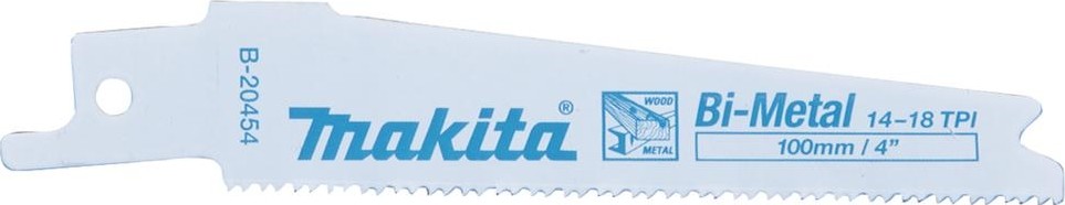 Полотна для сабельных пил MAKITA B-20454 для дерева/металла 100x0,9x14-18tpi, 5 шт.