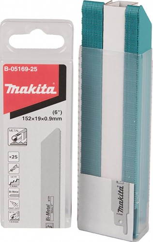 Полотна для сабельных пил MAKITA B-05169-25 для металла 152x0,9x18tpi, 25 шт. - изображение 2