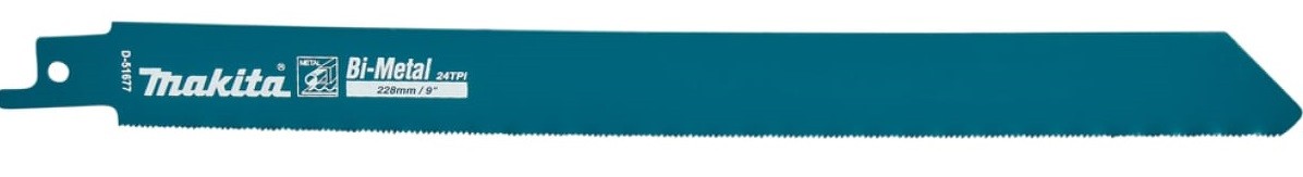Полотна для сабельных пил MAKITA D-51677 по металлу basic 225x0,9x24tpi, 2 шт. - изображение 2