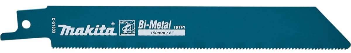 Полотна для сабельных пил MAKITA D-51633 по металлу basic 150x0,9x18tpi, 2 шт. - изображение 2