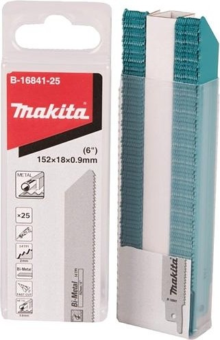 Полотна для сабельных пил MAKITA B-16841-25 для металла 152x0,9x14tpi, 25 шт. - изображение 2