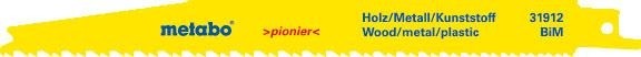 Полотна для сабельных пил METABO S345XF 180 мм, (2шт.) 631912000