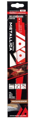 Полотна для сабельных пил METALLICA Ultra S1156XHM 225/205мм шаг 3-4мм, TCT-тв. спл., по ЦСП/ДСП/дере 908426