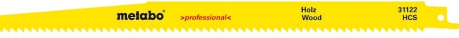 Полотна для сабельных пил METABO S1344D 300x1,25/4,0 мм HCS (2шт.) 631122000