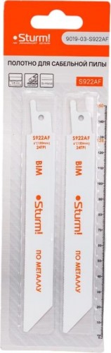 Полотна для сабельных пил Sturm 9019-03-S922AF 2шт.