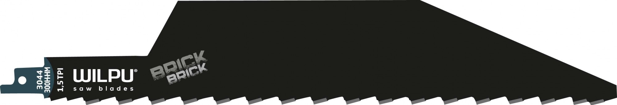 Полотна для сабельных пил WILPU 3044/300 HM для кирпича 1шт/уп 1653000001