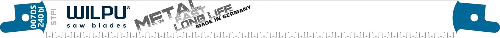 Полотна для сабельных пил WILPU 007 DS/240 bi цвет.металлов толщ.более 10мм 5 шт/уп 1882200005