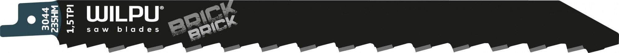 Полотна для сабельных пил WILPU 3044/235 HM для кирпича 1шт/уп 1652300001