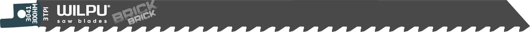 Полотна для сабельных пил WILPU 3041/300 HM для дерева, газобетона, эпоксидных материалов 1шт/ 1623000001