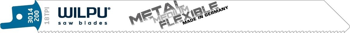 Полотна для сабельных пил WILPU 3014/200 bi по стали и нерж.ст. от 1,5 до 2,5 мм 5шт/уп 1442000005