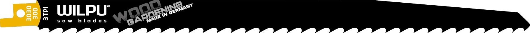 Полотна для сабельных пил WILPU 3030/300 по дереву, крупный зуб 5шт/уп 1273000005