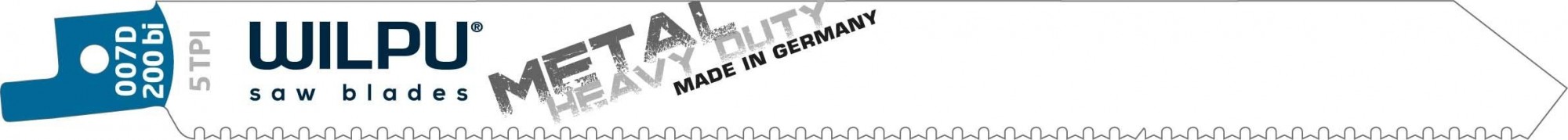 Полотна для сабельных пил WILPU 007 D/200 bi цвет.металлов (параллельный распил) 5 шт/уп 1872000005