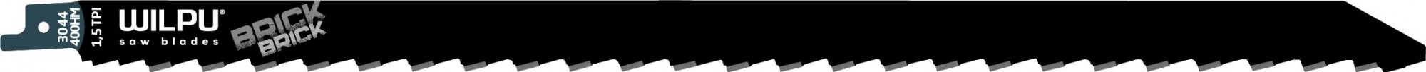 Полотна для сабельных пил WILPU 3044/400 HM для кирпича 1шт/уп 1654000001