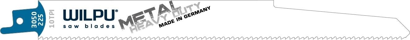 Полотна для сабельных пил WILPU 3050/225 bi от 3мм, дерева с ост.металла 3шт/уп 1552200003
