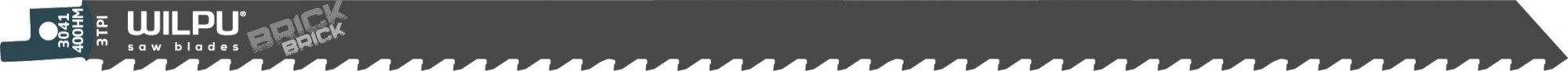 Полотна для сабельных пил WILPU 3041/400 HM для дерева, газобетона, эпоксидных материалов 1шт/ 1624000001