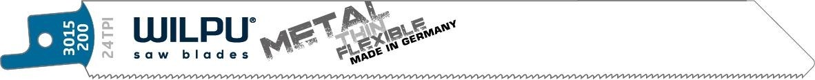 Полотна для сабельных пил WILPU 3015/200 bi-metall жести, стали толще, чем 1,2мм мелкозубно 1422000005