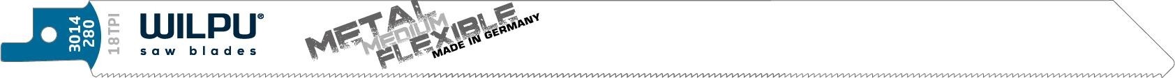 Полотна для сабельных пил WILPU 3014/280 bi по стали и нерж. от 1,5 до 2,5 мм 5шт/уп 1442800005