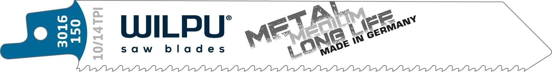 Полотна для сабельных пил WILPU 3016/150 TWIN-CUT 1431500005