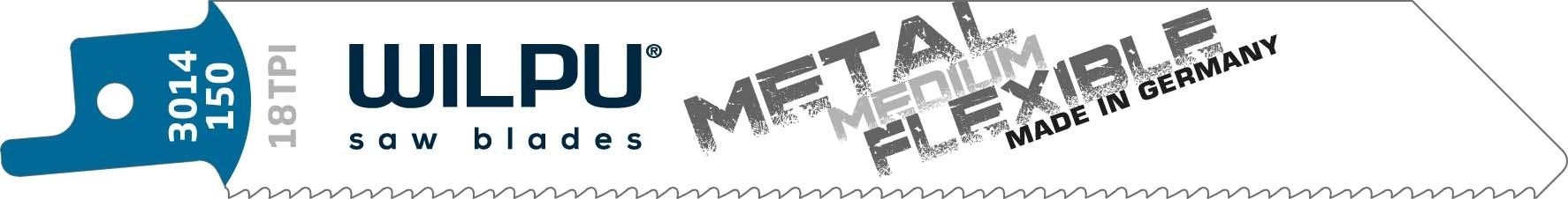 Полотна для сабельных пил WILPU 3014/150 bi нерж.ст. от 1,5 до 2,5мм 5шт/уп 1441500005