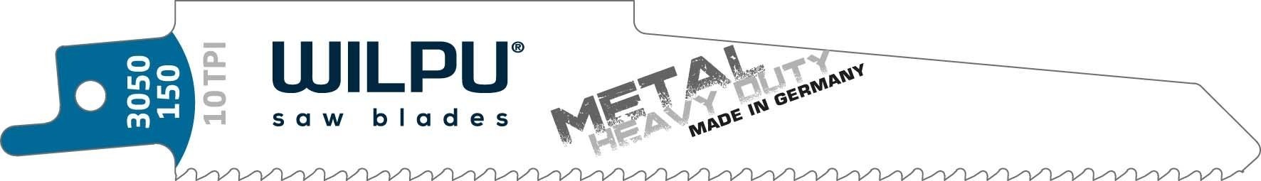 Полотна для сабельных пил WILPU 3050/150 bi от 3мм, дерева с ост.металла 3шт/уп 1551500003