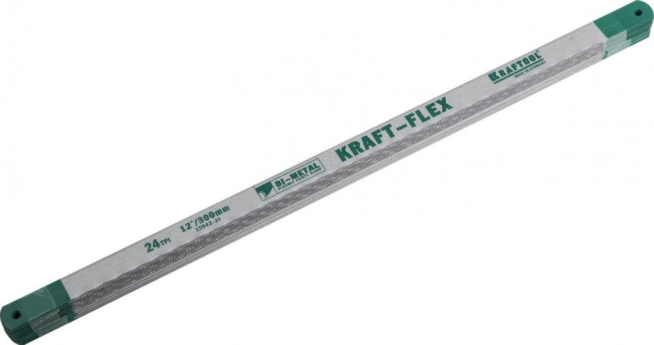 Полотно для пил по металлу KRAFTOOL Alligator-24 bi-metal, 24tpi, 300 мм, 10 шт 15942-24-S10