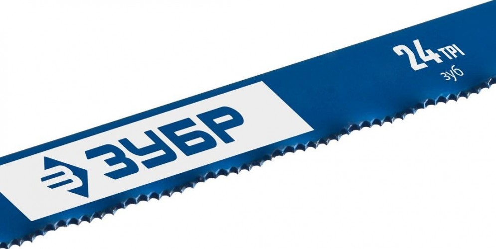 Полотно для пил по металлу ЗУБР ПРОФЕССИОНАЛ 24 TPI биметаллическое 300 мм 15855-24 - изображение 2