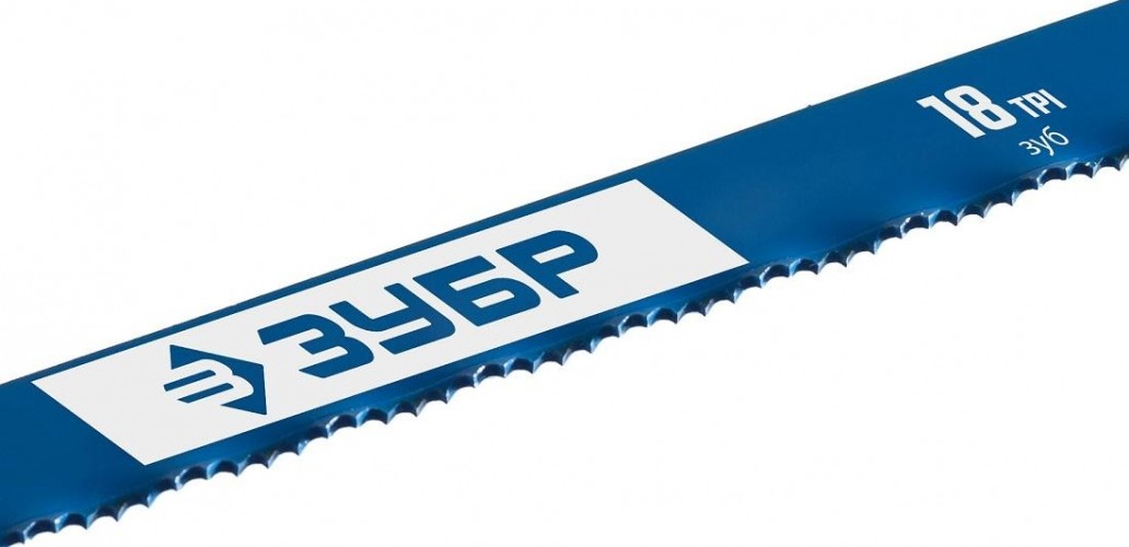 Полотно для пил по металлу ЗУБР ПРОФЕССИОНАЛ 18 TPI биметаллическое 300 мм 15855-18 - изображение 3