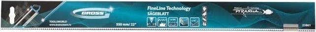 Полотно пильное для прецизионного стусла GROSS "PIRANHA" 600 мм, зуб 2D, 18 TPI 22869 - изображение 2